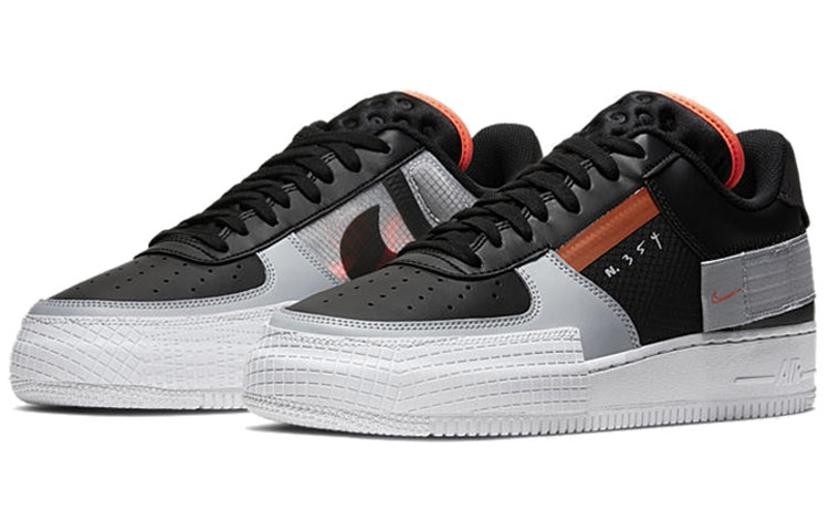 Nike Air Force 1 Low Unisex Skate shoes black/orange - 3