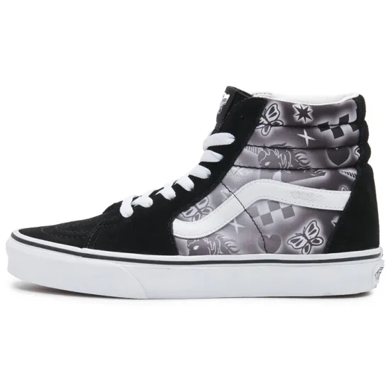 Vans SK8 Hi Black White Print