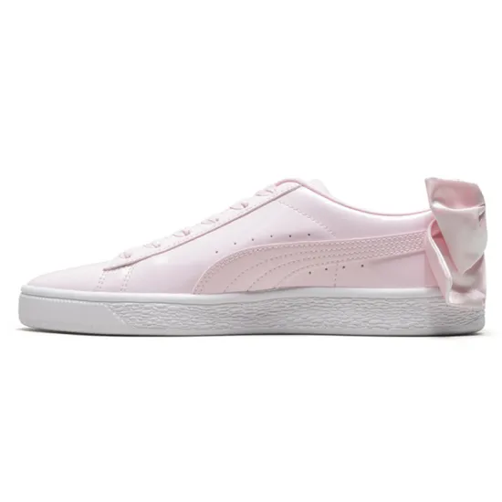 PUMA Basket Skateboarding Shoes Women's Low-top White/powder