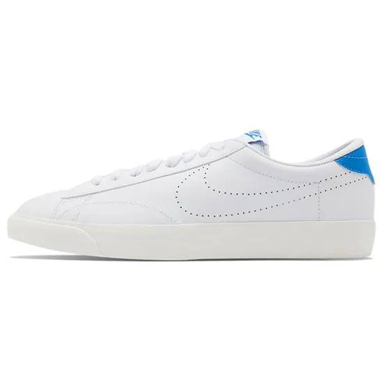 Nike Tennis Classic Skateboarding Shoes Men Low-top White/Royal Blue