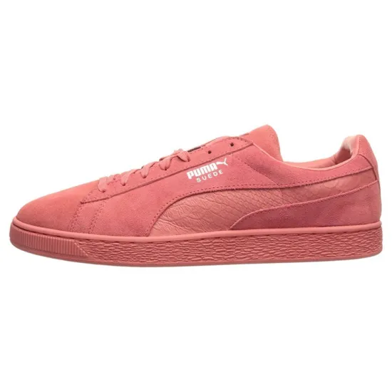 PUMA Suede Skateboarding Shoes Women's Low-top Powder