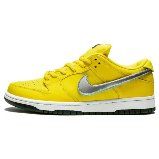 Nike Sb Dunk Low Diamond Supply Co. Canary Diamond Friends And Family