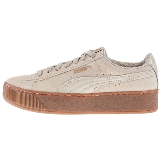 Puma Vikky Skateboarding Shoes Women's Low-top Birch Wood