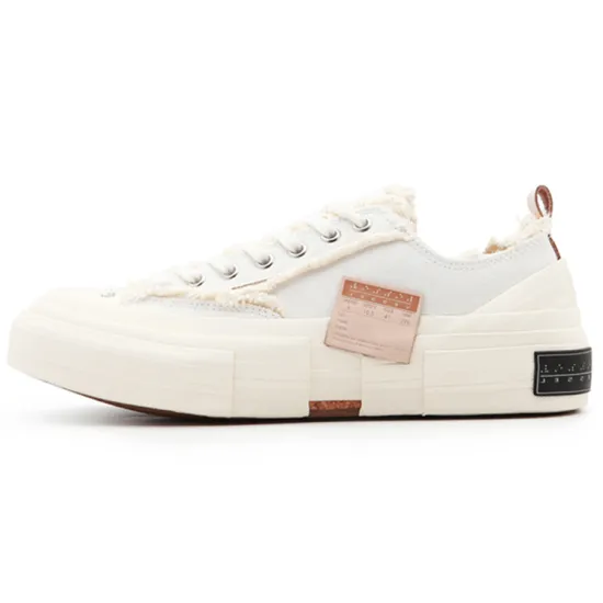 VESSEL G.O.P. Lows Anti Slip Wear Resistant Low Top Skateboard Shoes Unisex White Sneakers