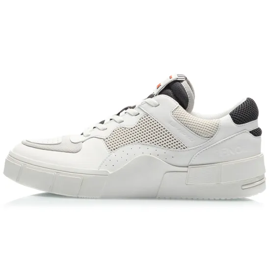 LINING CF Skateboard Shoes Men Low-Top Mist White