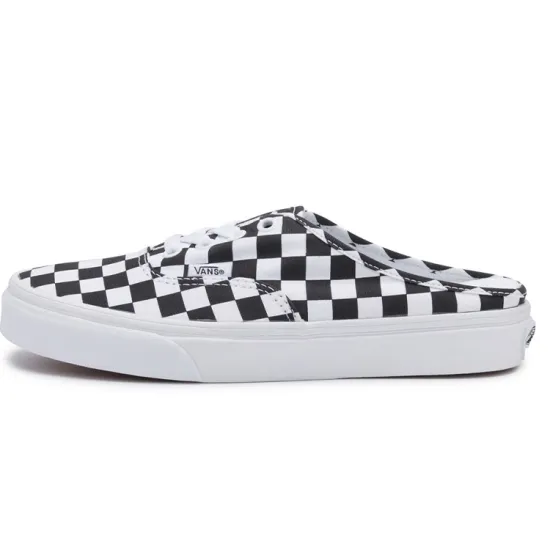 Vans Authentic Skateboarding Shoes Unisex Low-top Black/White Checkerboard