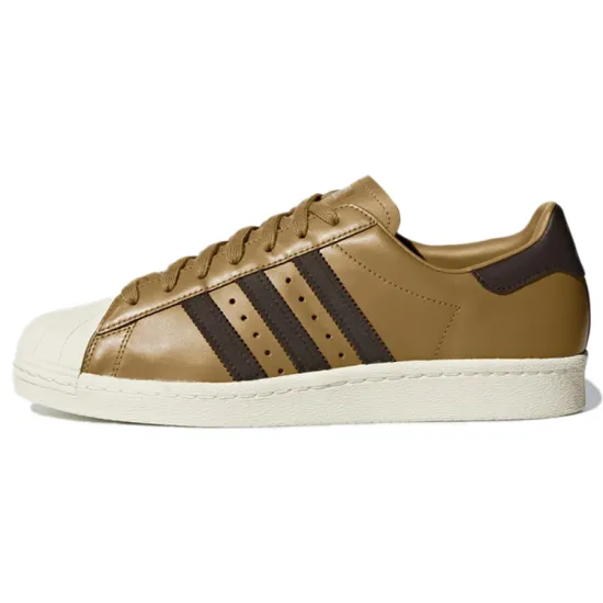 Adidas Originals Superstar 80s Skateboard Shoes Men Low-top Brown/Black