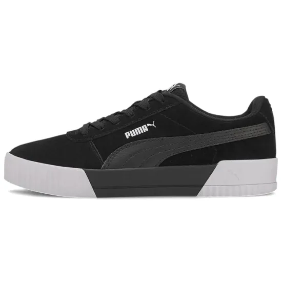 Puma Carina Series Skateboarding Shoes Women's Low-top Black/white