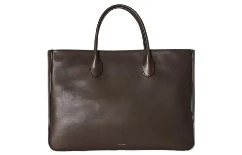 THE ROW Leather Shoulder Bag, Crossbody Bag, Handbag Women's Dark Brown
