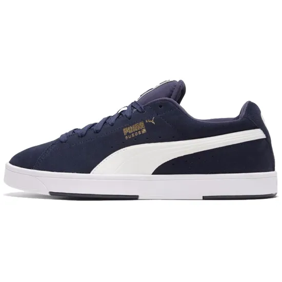 Puma Suede Skateboarding Shoes Men Low-top Blue/White