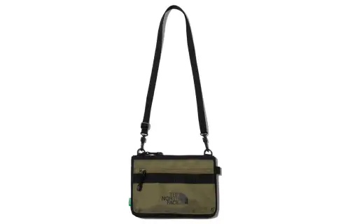 THE NORTH FACE 0.5L Shoulder Bag, Crossbody Bag, Outdoor Bag Polyester Green & Black Unisex