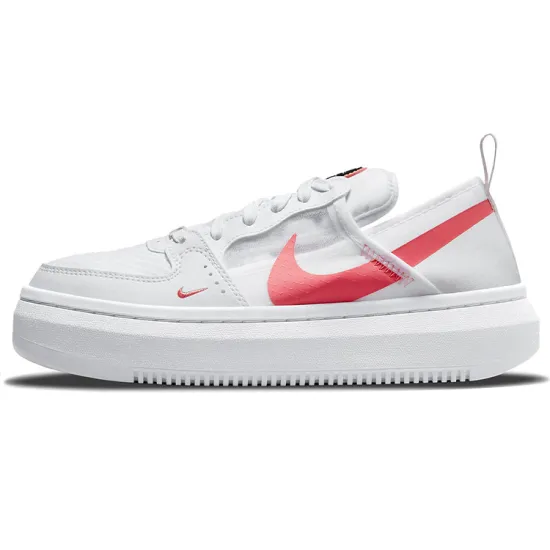Nike Court Vision 1 Skateboarding Shoes Women's Low-top White/Red