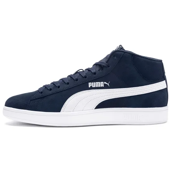 PUMA Smash V2 Skateboarding Shoes Unisex Mid-top Blue/White