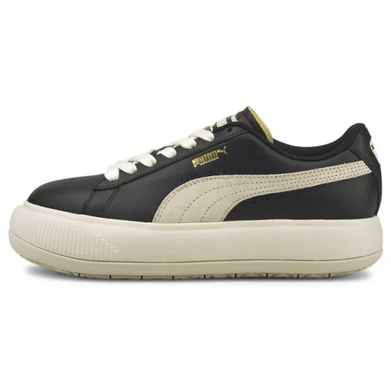 PUMA Suede Skateboarding Shoes Women's Low-top Black