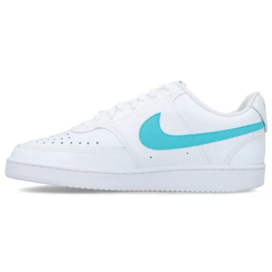 Nike Court Vision 1 Skateboarding Shoes Women's Low-top White/Light Blue