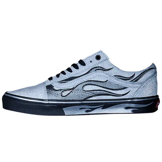 Vans Old Skool A$AP Worldwide Silver Reflective Flames