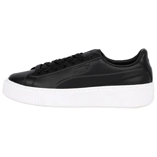 PUMA Platform Skateboard Shoes Women's Low-top Black/white