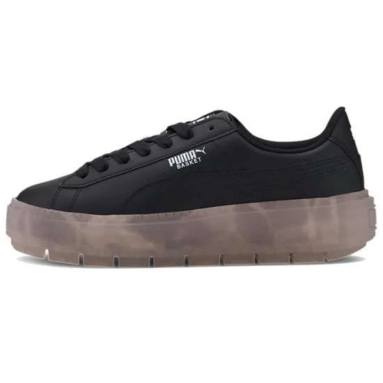 PUMA Platform Trace Skateboarding Shoes Women's Low-top Black