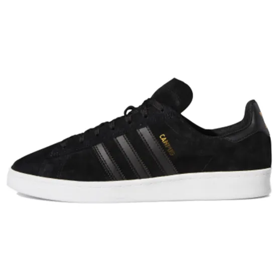 Adidas Originals Campus 00s Skateboard Shoes Unisex Low-top Black/White/Gold