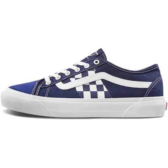 Vans Bess Ni Skateboarding Shoes Unisex Low-top Dark Blue/white
