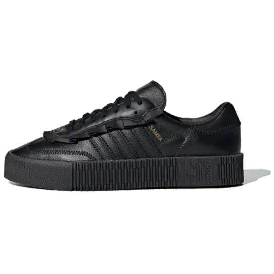 Adidas Originals Sambarose Skateboard Shoes Women's Low-top Black