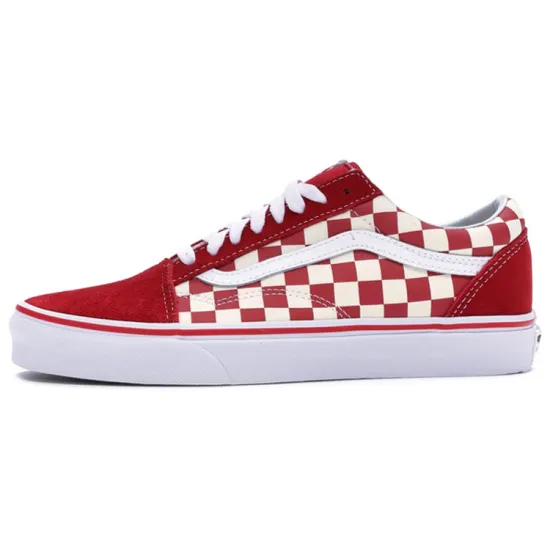 Vans Old Skool Checkerboard Racing Red