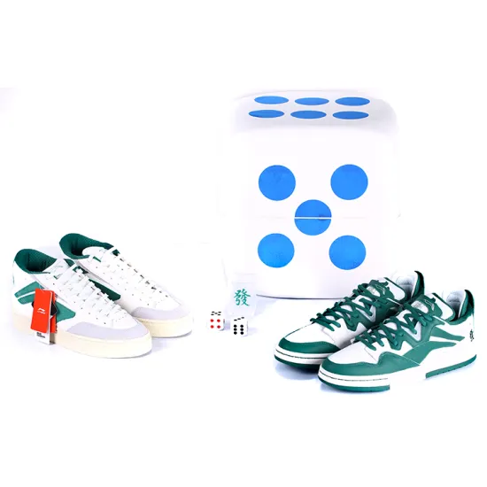 LINING Wave Skateboard Shoes Women's Low-Top Green