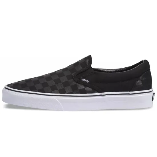 Vans Classic Slip On Checkerboard Black Charcoal