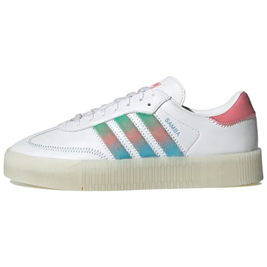 Adidas Sambarose White Green Pink Women's