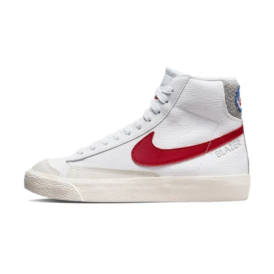 Nike Blazer Mid '77 White Light Smoke Grey Phantom Gym Red GS
