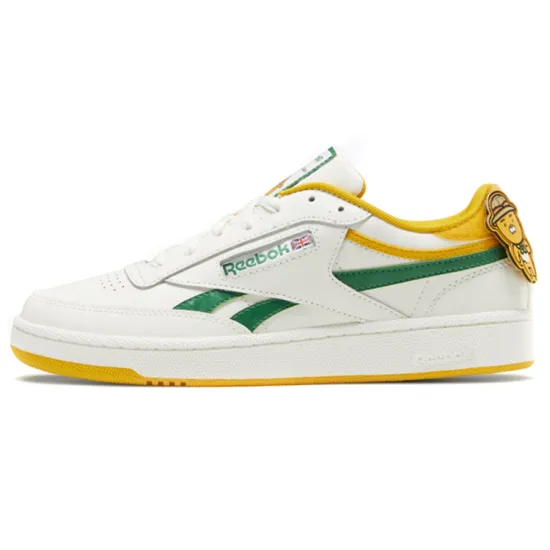 Reebok Kakao X Reebok Club C Cozy Wear Resistant Skate Shoes White Green Unisex 'White Green'