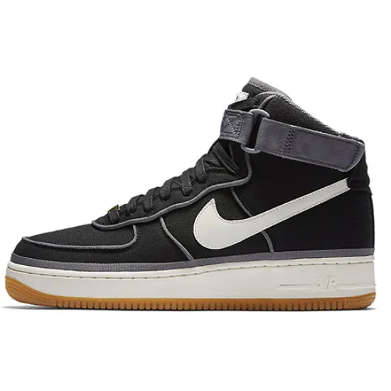 Nike Air Force 1 High '07 LV8 Black Sail Team Orange