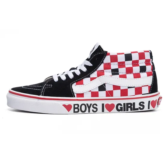 Vans Sk8-Mid 'Checkerboard - I Heart'