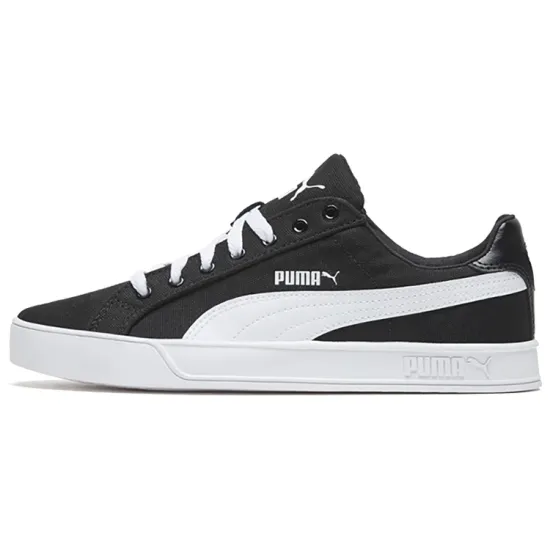 Puma Smash Vulc Canvas 'Black White'