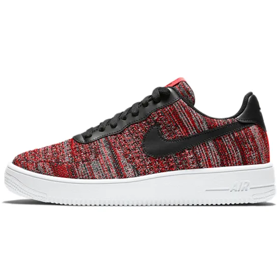 Nike Air Force 1 Flyknit 2.0 University Red Black