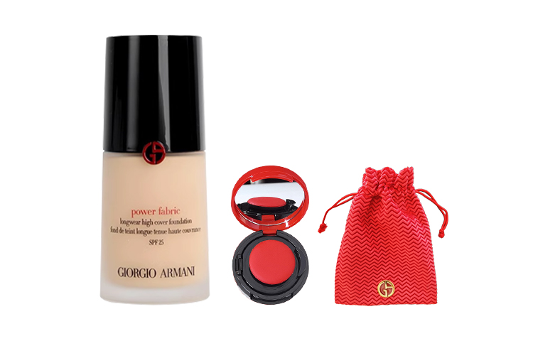 GIORGIO ARMANI Armani, powder, foundation, makeup primer, set, soft heel, lip gloss, sun protection, oil sheen control, 30 ml, sample, 1.7g, 1.5 ml