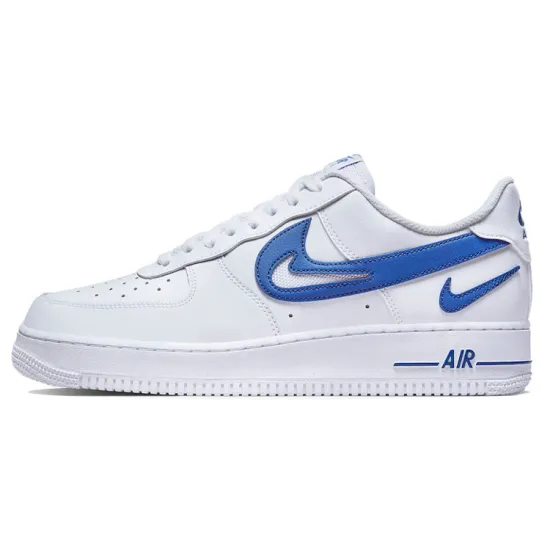 Nike Air Force 1 Low '07 FM Cut Out Swoosh White Game Royal