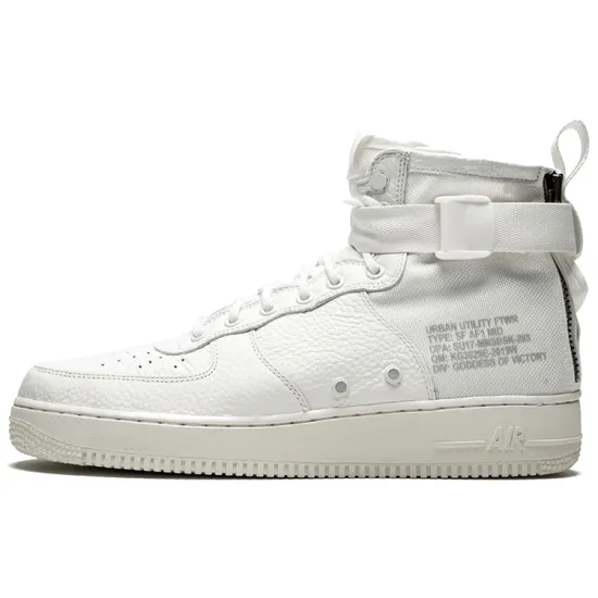 Nike SF Air Force 1 Mid Triple Ivory