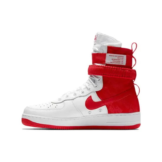 Nike SF Air Force 1 High White University Red