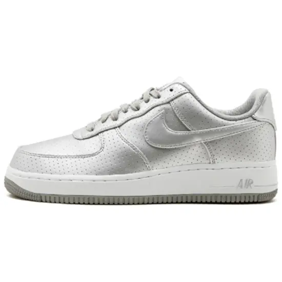 Nike Air Force 1 Low '07 LV8 Metallic Silver Perforated