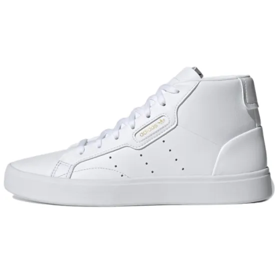 Adidas Originals Sleek Skateboard Shoes Women's Mid-Top White