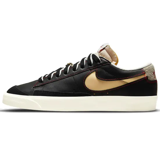 Nike Blazer Low 77 Black Natural Removable Swoosh