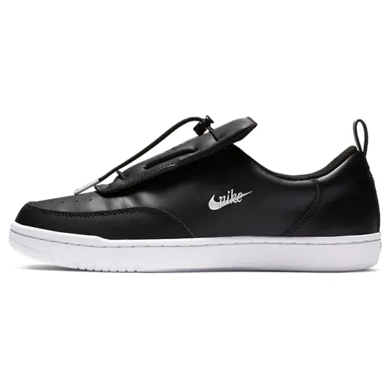 Nike Court Vintage Skateboarding Shoes Women's Low-top Black/white
