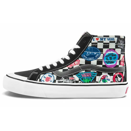 Vans SK8 Skateboarding Shoes Unisex High-top Black