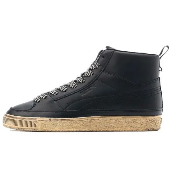 Puma Suede Mid Rhuigi Distressed Black