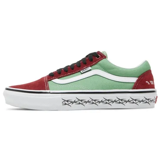 Vans Skate Old Skool Supreme Tribal Barbed Wire Green