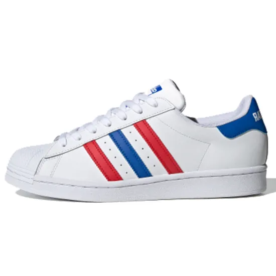 Adidas Originals Superstar Series Skateboard Shoes Unisex Low-top White/Red/Blue