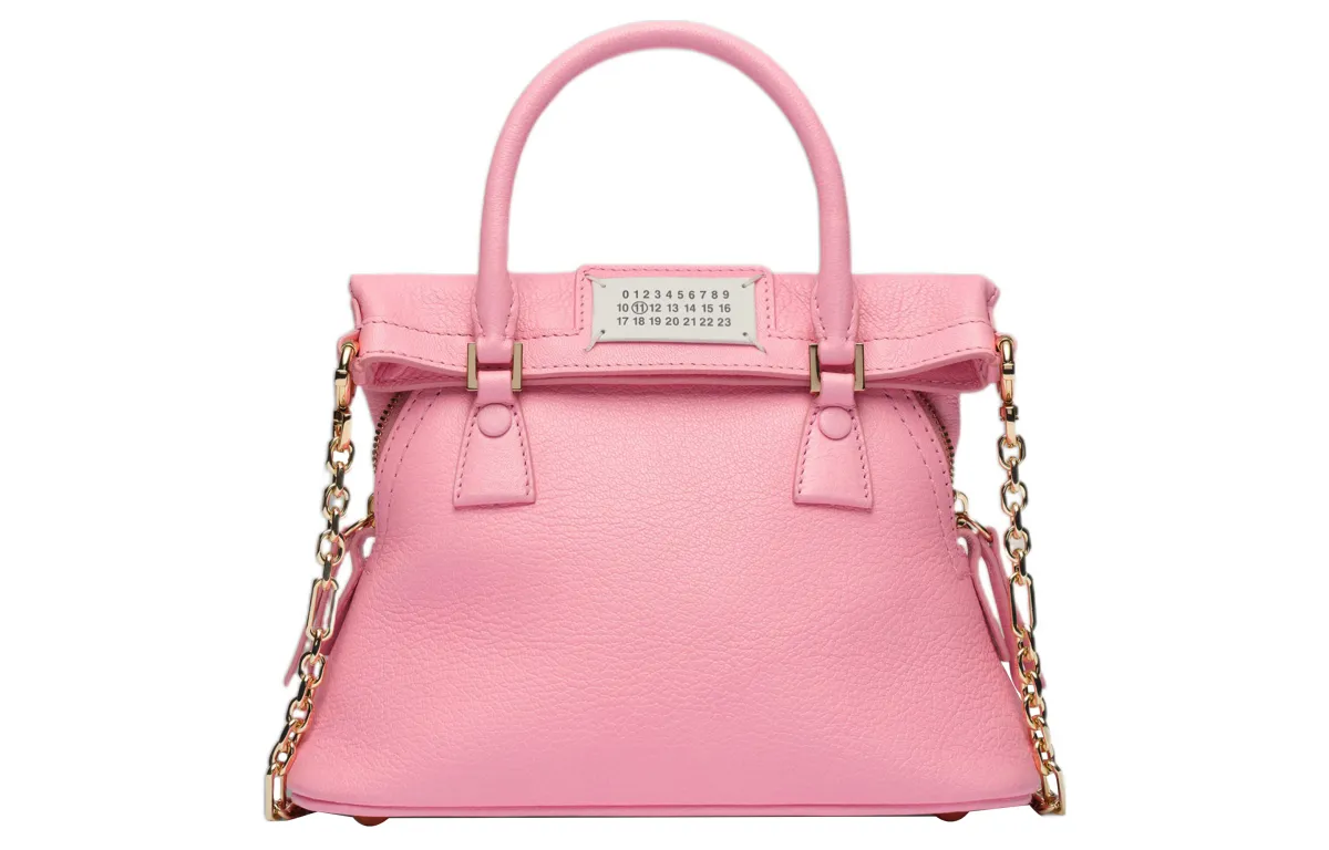 Maison Margiela 5AC Goatskin Shoulder Bag Small Women's Pink