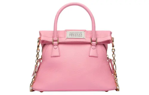 Maison Margiela 5AC Goatskin Shoulder Bag Small Women's Pink