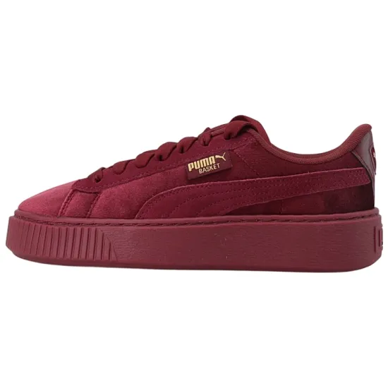 Puma Platform Skateboarding Shoes Women's Low-top Purple